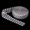 4.5m Rhinestone Chain with Crystal Flowers view 4