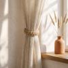 CHUQING Curtain Tiebacks Set of 4 Boho Style view 3