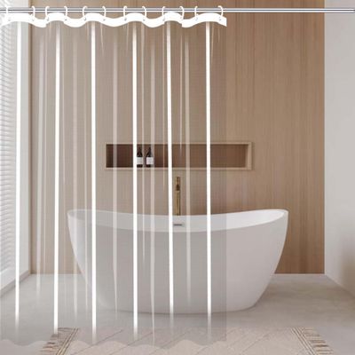 ZTAOPSH Clear PEVA Shower Curtain, 260 x 95 cm