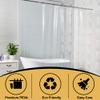 ZTAOPSH Clear PEVA Shower Curtain, 260 x 95 cm view 3