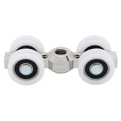 Fafeicy Hanging Sliding Door Rollers, Upper Rollers, 4-Pack, 150 kg Capacity, Steel and POM for Furniture and Wardrobe Replacement