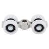 Fafeicy Hanging Sliding Door Rollers, Upper Rollers, 4-Pack, 150 kg Capacity, Steel and POM for Furniture and Wardrobe Replacement view 1