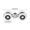 Fafeicy Hanging Sliding Door Rollers, Upper Rollers, 4-Pack, 150 kg Capacity, Steel and POM for Furniture and Wardrobe Replacement view 2