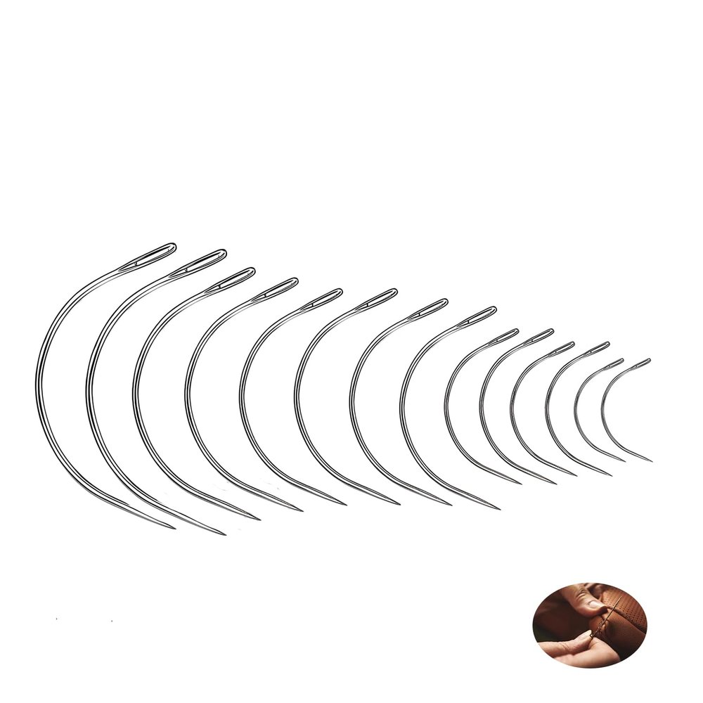 14-Piece C-Shaped Curved Needle Set