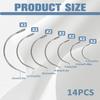 14-Piece C-Shaped Curved Needle Set view 2