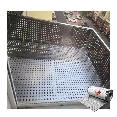 Versatile 304 Stainless Steel Perforated Sheet, 0.4 mm Thick, for Ventilation, DIY Projects, Mesh Panels and Equipment Covers (W x L x L): 10 x 1000 cm