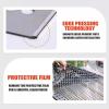 Versatile 304 Stainless Steel Perforated Sheet, 0.4 mm Thick, for Ventilation, DIY Projects, Mesh Panels and Equipment Covers (W x L x L): 10 x 1000 cm view 2