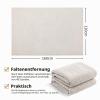 Enyhom Beige Shaggy Short-Pile Area Rug, 120 x 160 cm view 2