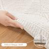 Enyhom Beige Shaggy Short-Pile Area Rug, 120 x 160 cm view 4