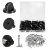 100 Pcs Rubber Pin Back Buttons view 1
