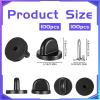 100 Pcs Rubber Pin Back Buttons view 2