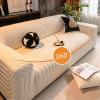 Khaki 5-Seater Sofa Cover for Pets, Full Protection, 305–360 cm view 2