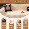 Khaki 5-Seater Sofa Cover for Pets, Full Protection, 305–360 cm view 4
