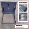 Heavy-Duty Galvanized Steel Roof Hatch, 76.2 cm L x 91.4 cm W, Dark Gray, with Security Hatch (50.8 x 96.5 cm) view 4