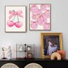 dzxnouart Canvas Art, Pink Bow Design, Unframed, Trendy, Chic, for Bathroom, Dorm, Bedroom, 21 x 30 cm, Set of 4 view 4
