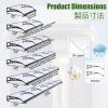 HUFIREHU Front Door Awning, Aluminum and Polycarbonate, 120 x 130 cm view 2