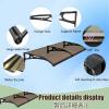 HUFIREHU Front Door Awning, Aluminum and Polycarbonate, 120 x 130 cm view 3