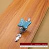 EYRMQWJPC Round Ceramic-Zinc Alloy Cabinet Knobs, 2-Pack, Blue Butterfly-Trumpet Design view 2