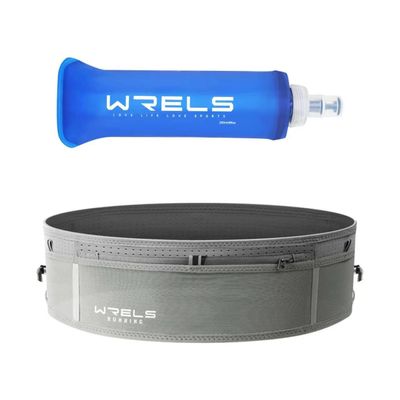 WRELS Ultralight Running Belt with 250 ml Water Bottle for Women & Men