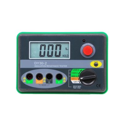 Ground Tester Insulation Resistance Meter with Digital Display, Megohmmeter, 2500 V, DY30-1
