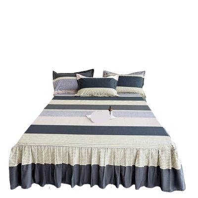 ERHTGUO Floral Ruffled Bed Skirt/Bedspread, 1-Piece, H, Single 120 x 200 cm