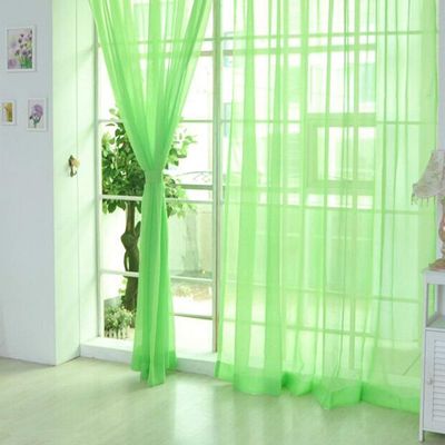 Stylish Solid Color Sheer Curtains