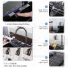 75 x 45 cm Black Stainless Steel Waterfall Kitchen Sink with Multifunction Faucet view 3