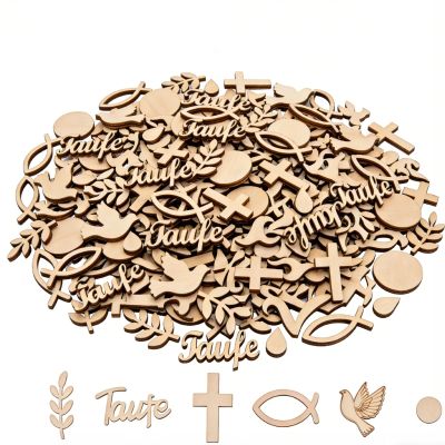 Satiskid 100-Piece Natural Wood Decoration Set
