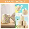 FOMIYES Decorative Toilet Paper with Rose Pattern, 3 Rolls view 3