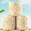 FOMIYES Decorative Toilet Paper with Rose Pattern, 3 Rolls view 4