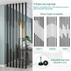 Privacy Screen Partition Posts, Freestanding Metal Room Divider, No Drilling, 5/8 pcs, 230 cm/91 in/7.5 ft view 2