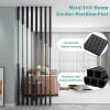 Privacy Screen Partition Posts, Freestanding Metal Room Divider, No Drilling, 5/8 pcs, 230 cm/91 in/7.5 ft view 3