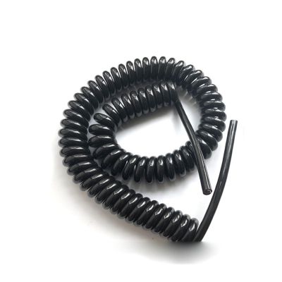 Dynamic Spiral-Shaped Flexible 12-Core Shielded Spring Wire Cable, 24/20/17 AWG, 15 m Stretchable