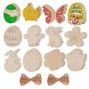 48-Piece Wooden Easter Ornaments Set view 1