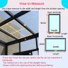 Durable Aluminum Roof Hatch, Rain-Resistant Attic Access Door, 50 x 50 cm (55 x 80 cm) view 3