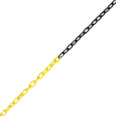 K.57 Barrier Chain, Yellow/Black, Plastic, 10 mm, 1 m per Order Unit
