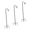 TOYANDONA 3-Piece Sturdy Metal Shepherd Hooks, 96 cm, for Flower Baskets, Bird Feeders and Outdoor Decor view 1