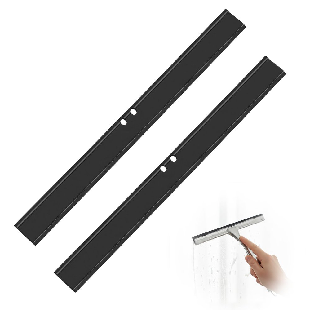 2-Pack Replacement Rubber Squeegee Blades, 25cm