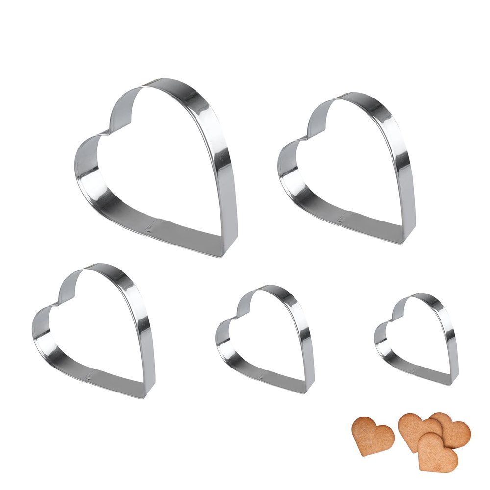 5-Piece Heart Cookie Cutter Set