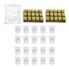 MAGICLULU Hydroponic Net Pots with Wool Cubes view 1