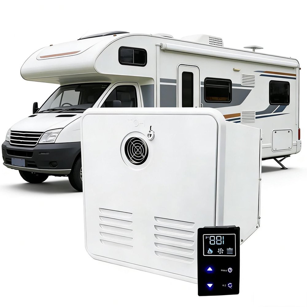 RV Instant Water Heater & RV Water Heater with 1515-Inch TR, 55,000 BTU, Fast Air Exchange, 12V, Instant Hot Water, White