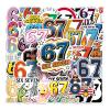 50 Pack 67 Theme Meme Stickers view 1