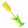 BRRNOO Wine Glass Cleaning Brush, Sponge Brush with Handle, 2 Pieces, Long Handle for Cups and Bottles (Yellow) view 1