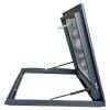 Adjustable Roof Hatch for Skylights, Aluminum Alloy and Tempered Glass, 85 x 85 cm Opening view 1