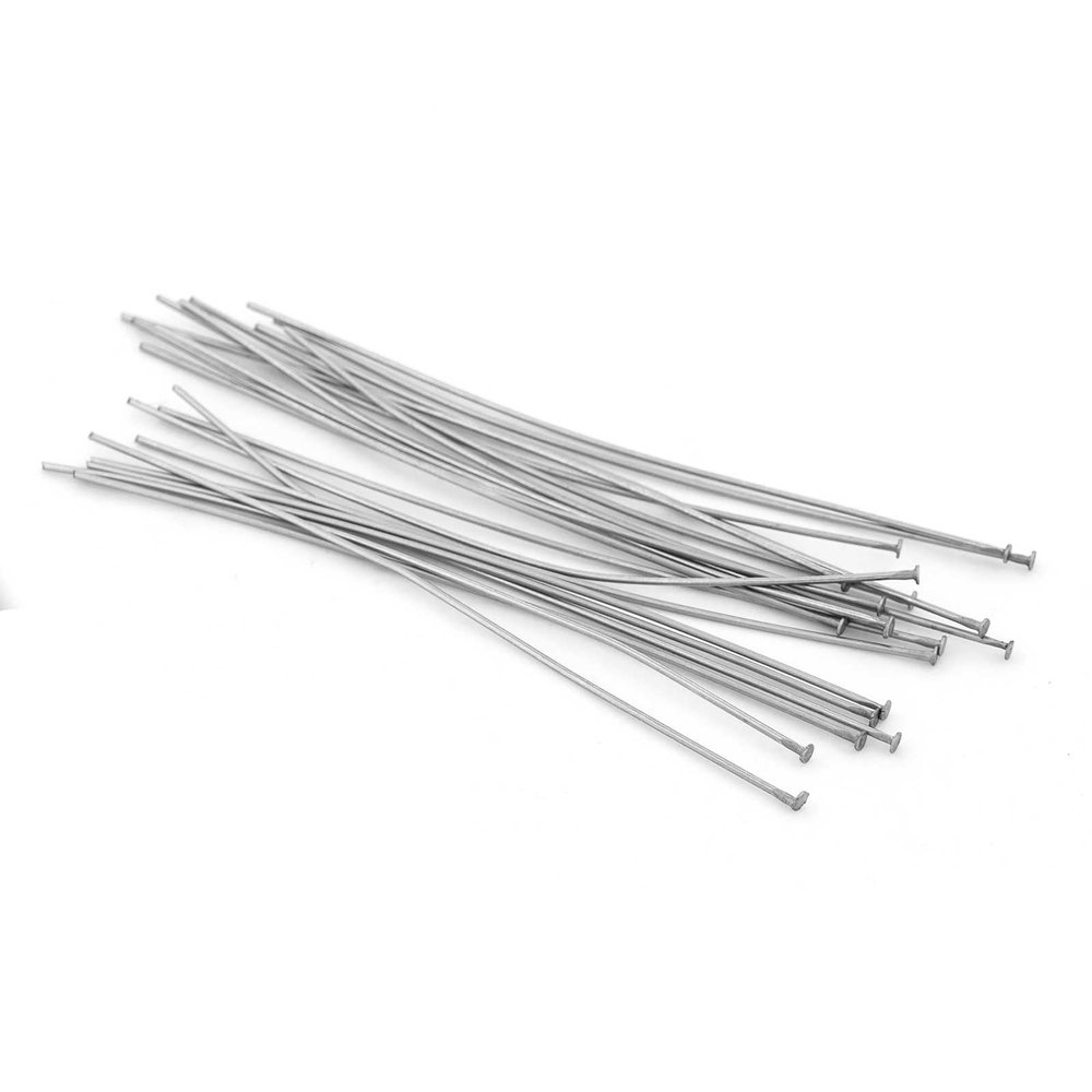 Vintageparts 20x 304 Stainless Steel Head Pins
