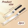 Bruislard Angled Cake Spatula Set, Stainless Steel view 2