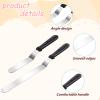 Bruislard Angled Cake Spatula Set, Stainless Steel view 3