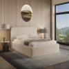 Chilly Möbel Design Sandy Upholstered Bed, 180 x 200 cm, Beige view 2