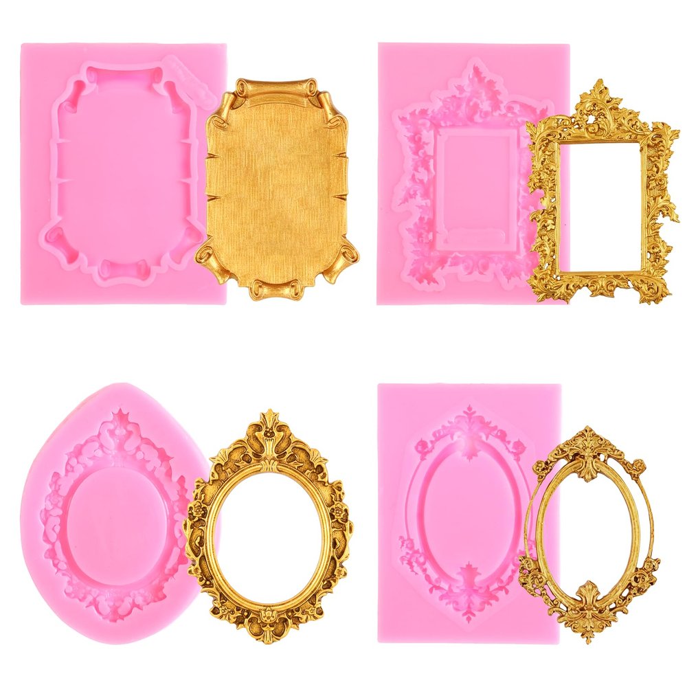 Bruislard 4-Piece Silicone Frame Mold Set