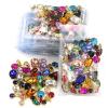 SDGBCXD Sew-On Glass Crystal Rhinestones, Gold Base, Multicolor, Mixed Shapes, 5-Pack (Crystal Purple AB1) view 2